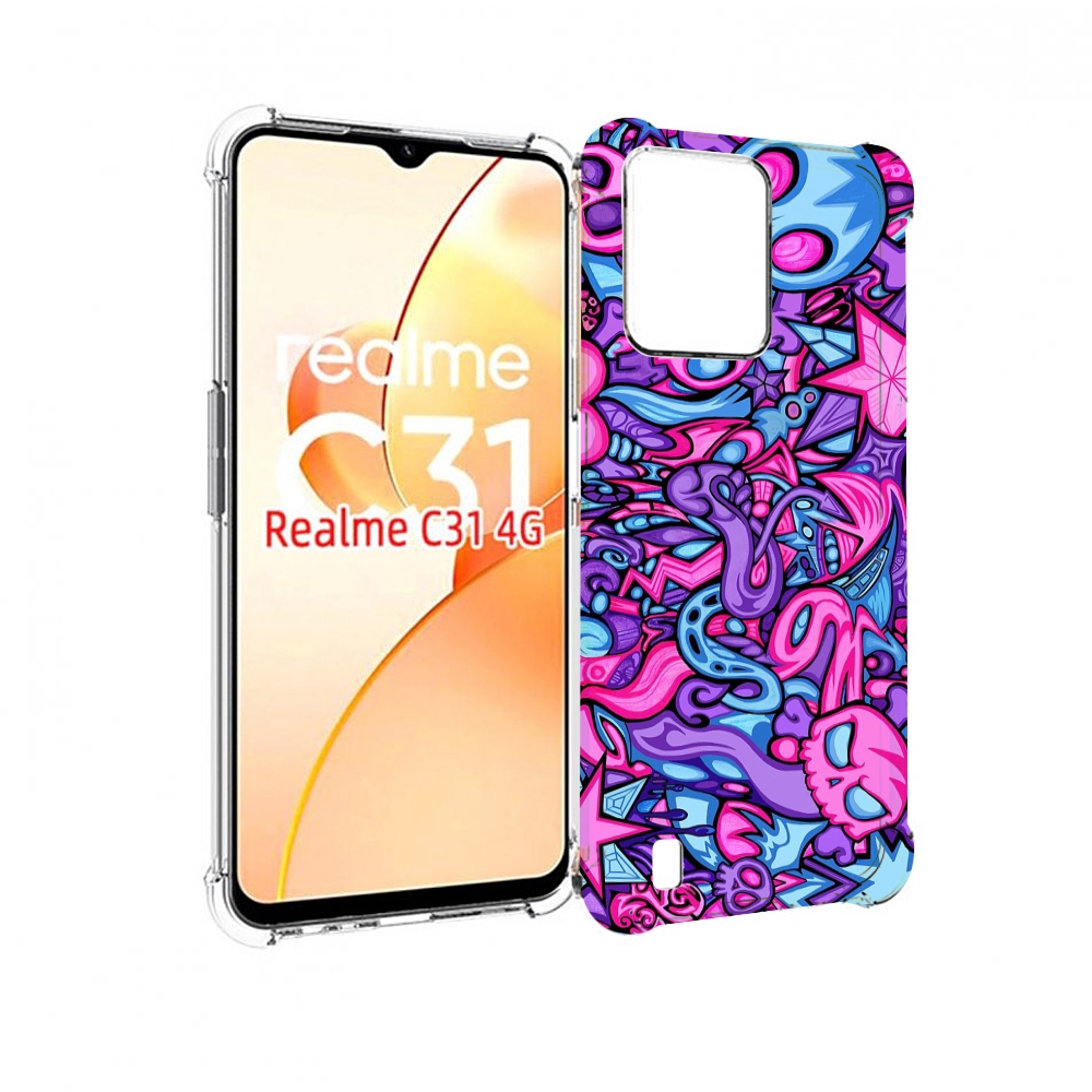 

Чехол MyPads крутой-паттерн для OPPO Realme C31, Прозрачный, Tocco
