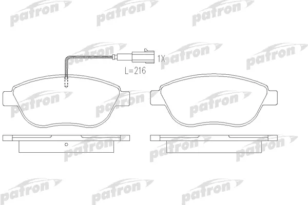 

Тормозные колодки PATRON PBP1467