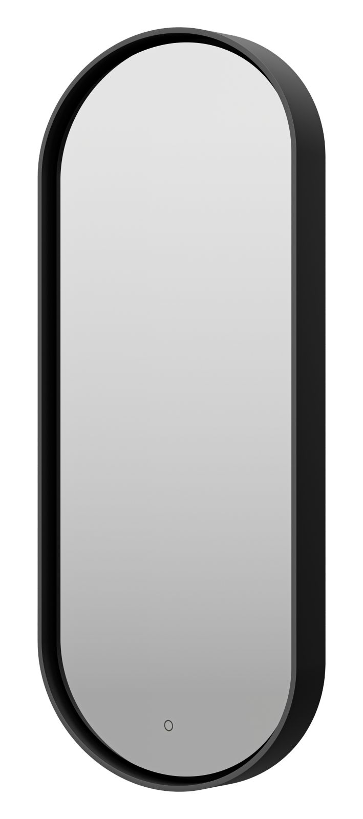 фото Зеркало brevita saturn - 1150х500 овальное (черный) сенсор на зеркале