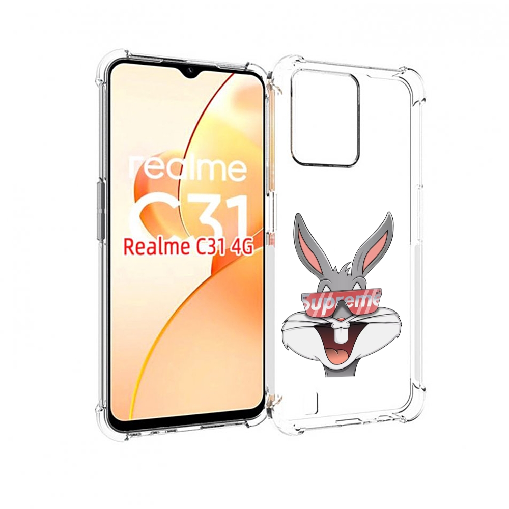 

Чехол MyPads крутой-заяц для OPPO Realme C31, Прозрачный, Tocco