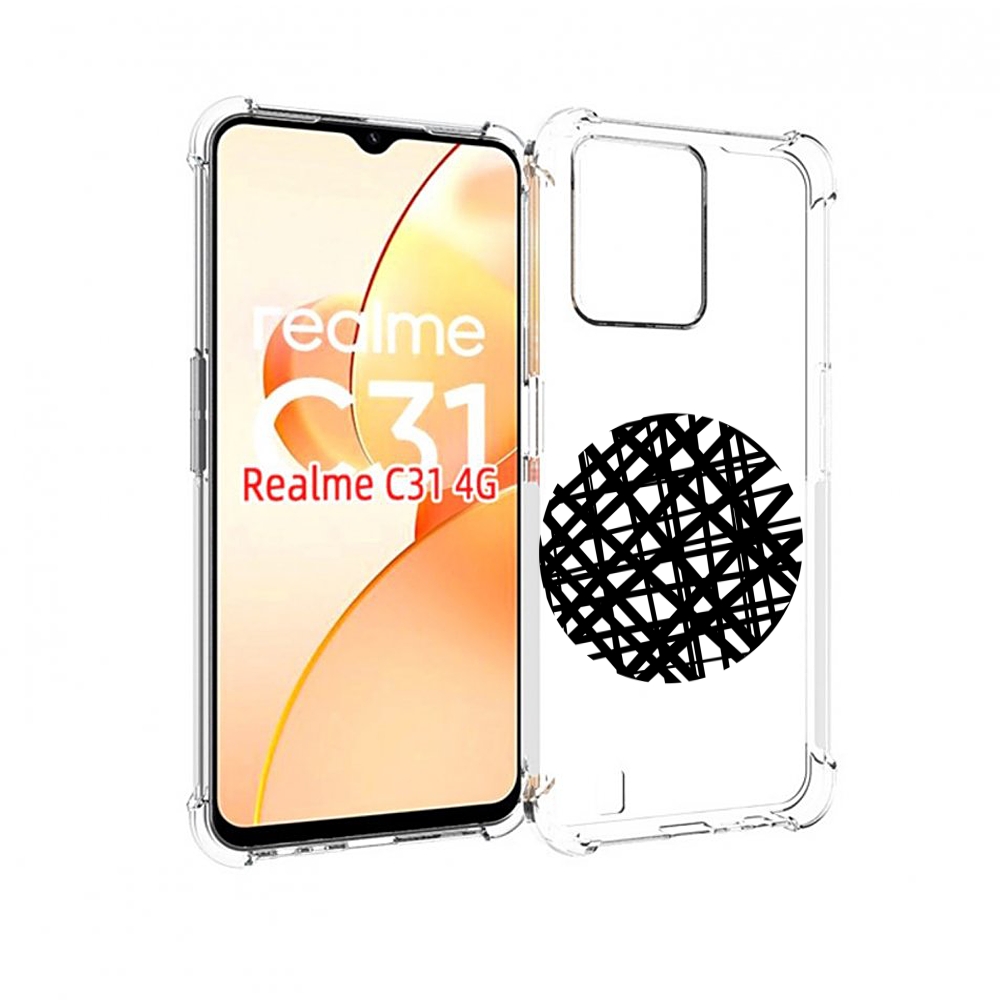 

Чехол MyPads круглая-абстракция для OPPO Realme C31, Прозрачный, Tocco
