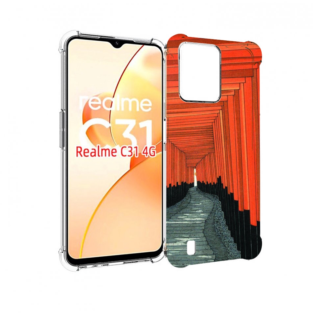 

Чехол MyPads красный коридор для OPPO Realme C31, Прозрачный, Tocco
