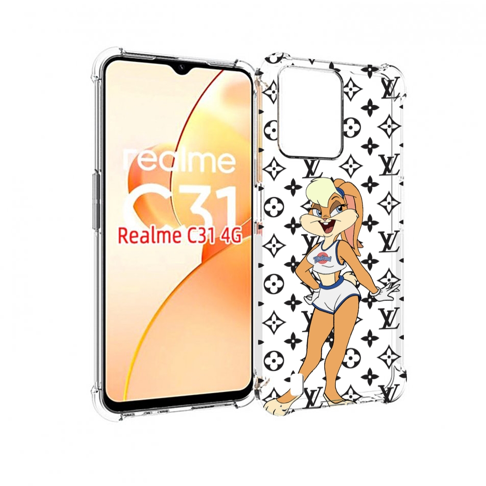 

Чехол MyPads красивый-принт-на-чехол женский для OPPO Realme C31, Прозрачный, Tocco