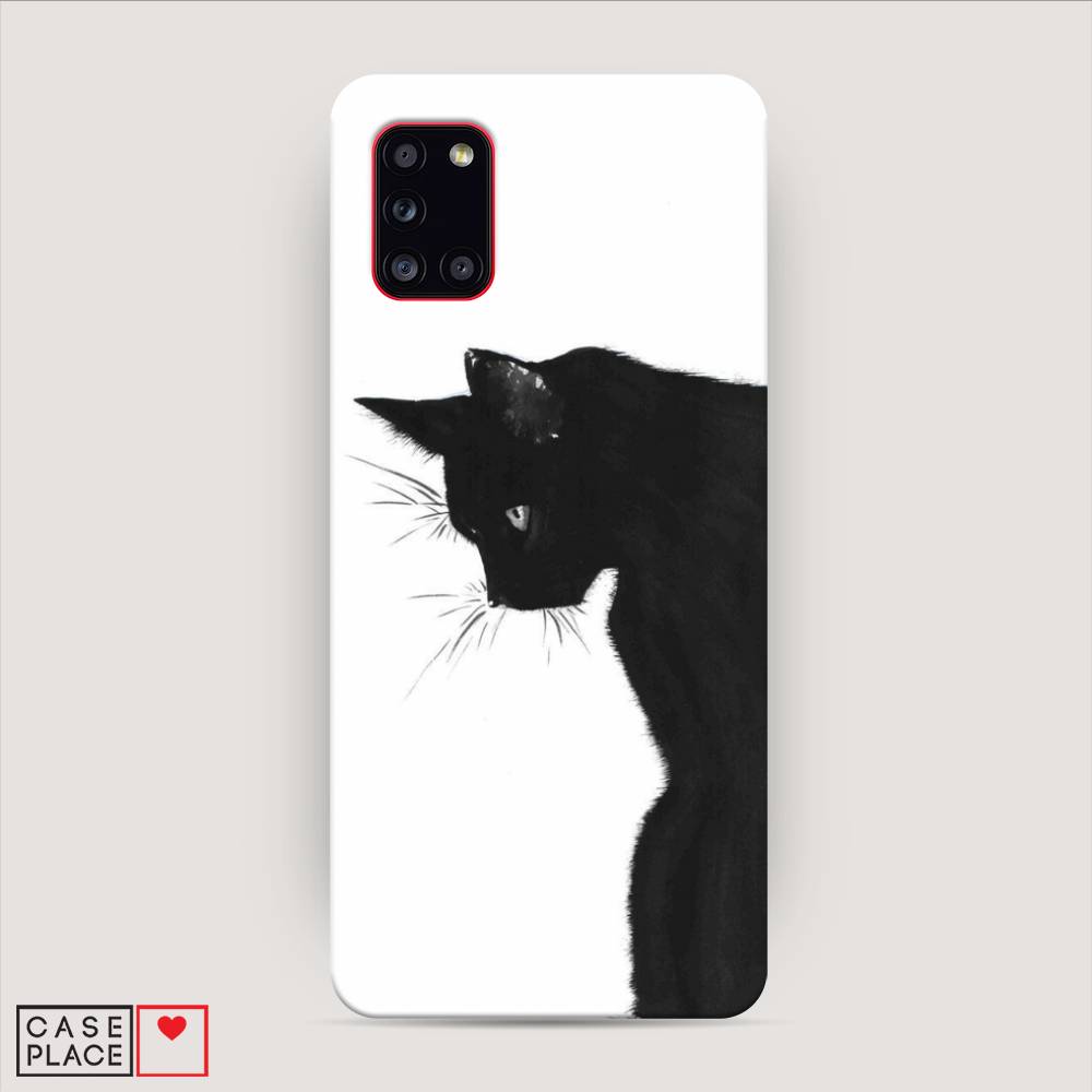 фото Пластиковый чехол "black cat" на samsung galaxy a31 awog