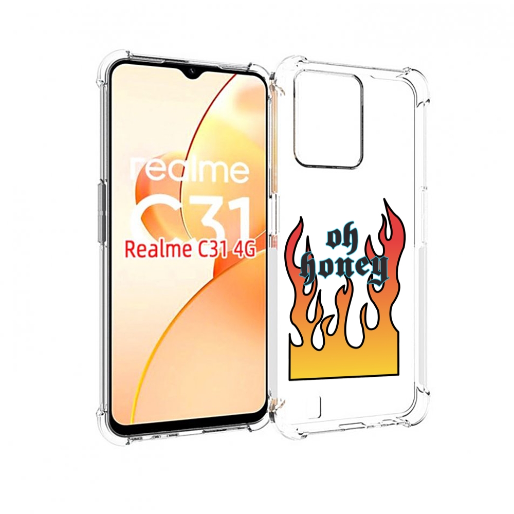 

Чехол MyPads красивое-пламя для OPPO Realme C31, Прозрачный, Tocco