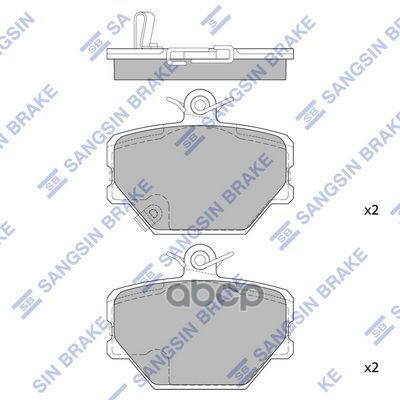 

Тормозные колодки Sangsin brake передние sp1674