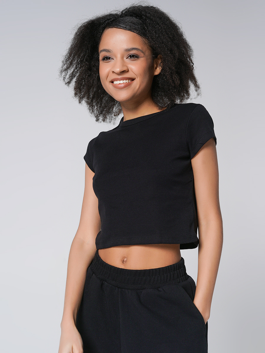 

Футболка женская ТВОЕ 89019 черная XL, 89019