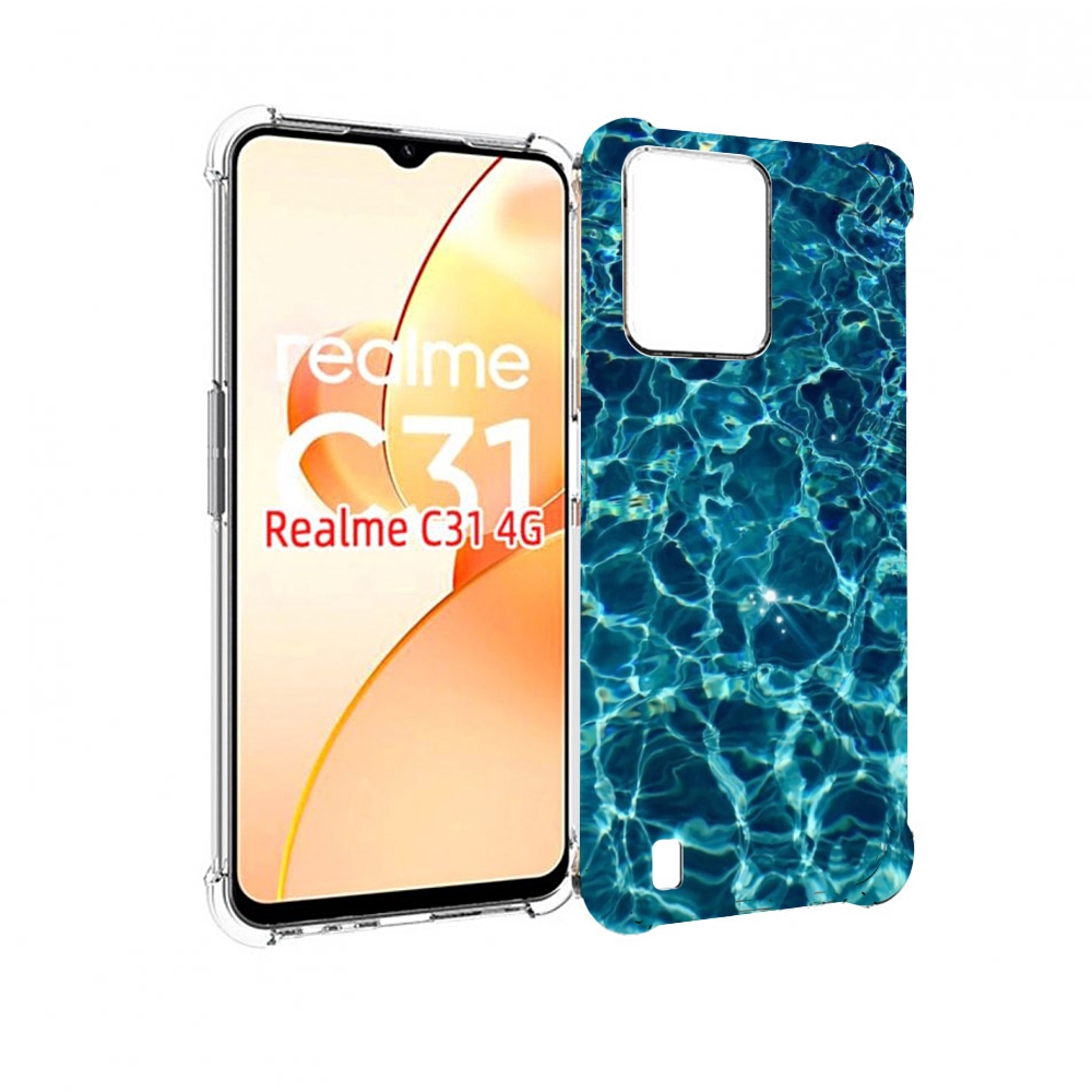 

Чехол MyPads красивая голубая вода для OPPO Realme C31, Прозрачный, Tocco