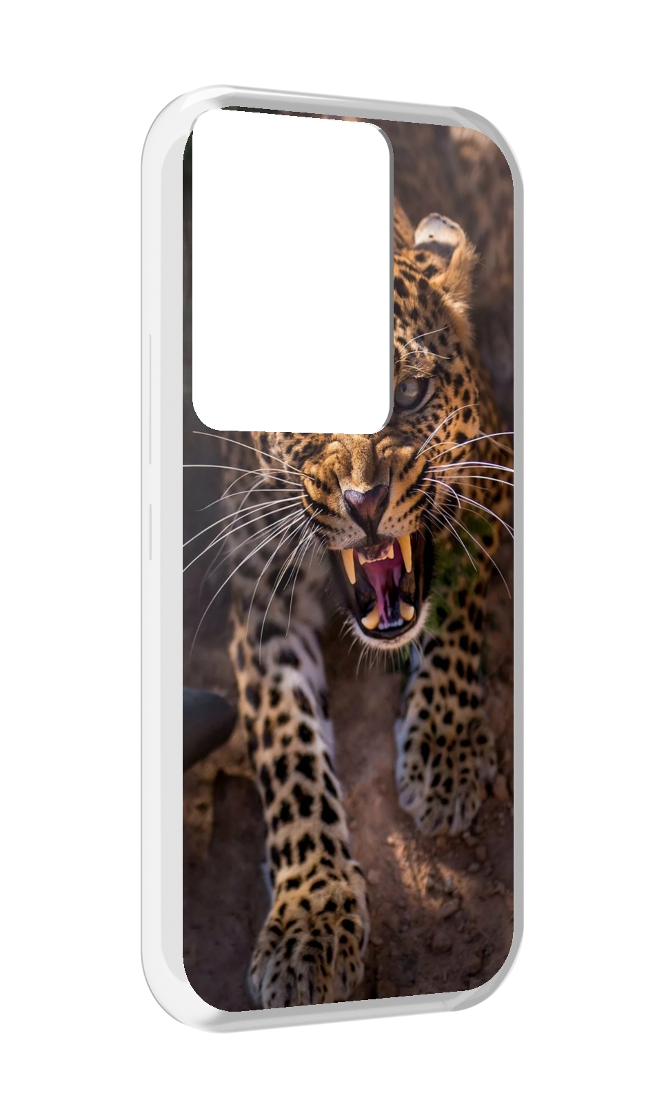 

Чехол MyPads Злой-гепард для Itel Vision 3 Plus / Itel P38 Pro, Прозрачный, Tocco
