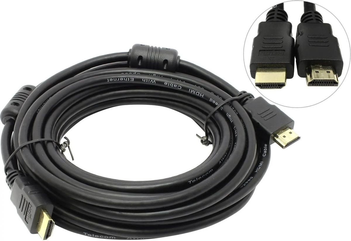 

Кабель соединительный аудио-видео PREMIER 5-813, HDMI m - HDMI m , ver 2.0, 15м, GOLD, Кабель соединительный аудио-видео PREMIER 5-813, HDMI (m) - HDMI (m) , ver 2.0, 15м, GOLD, ф/фильтр, черный [5-813 15.0]