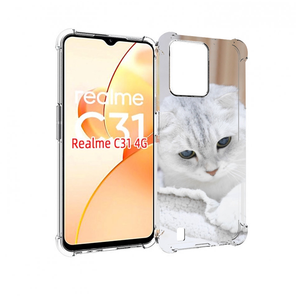 

Чехол MyPads кошка чаузи для OPPO Realme C31, Прозрачный, Tocco