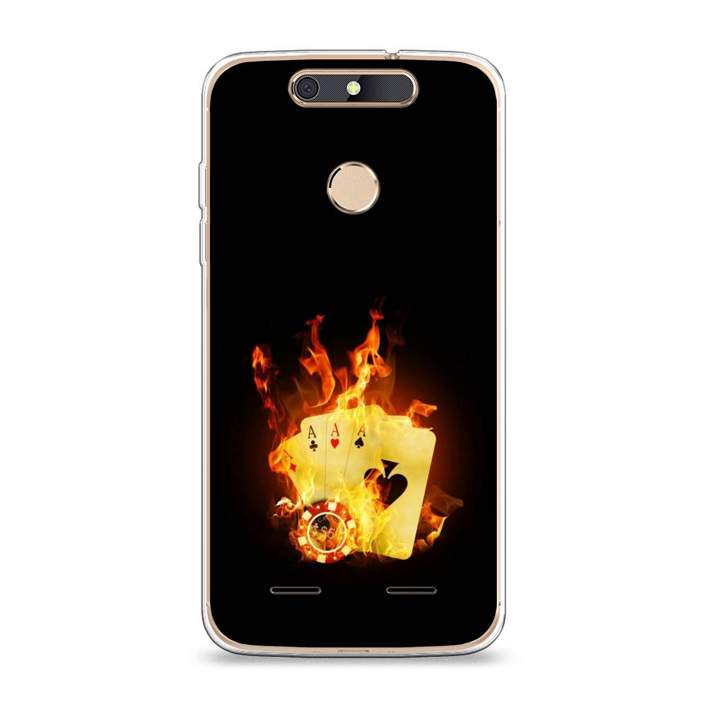 

Чехол Awog на ZTE Blade V8 mini / ЗТЕ Блэйд V8 mini "Горящие карты", 131950-9