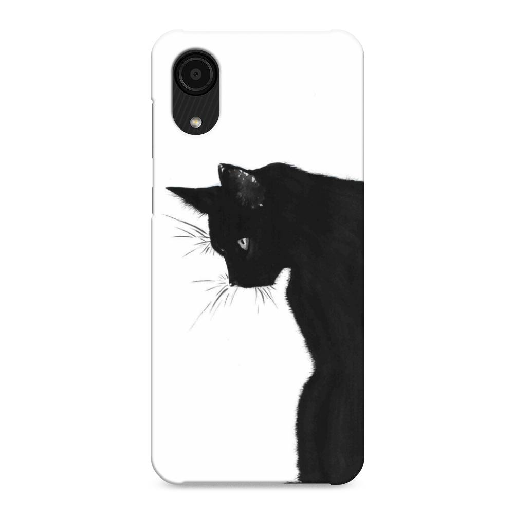 фото Пластиковый чехол "black cat" на samsung galaxy a03 core awog