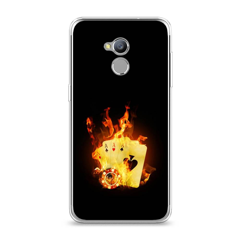 

Чехол Awog на ZTE Blade V7 Lite / ЗТЕ Блэйд V7 Lite "Горящие карты", 130450-9