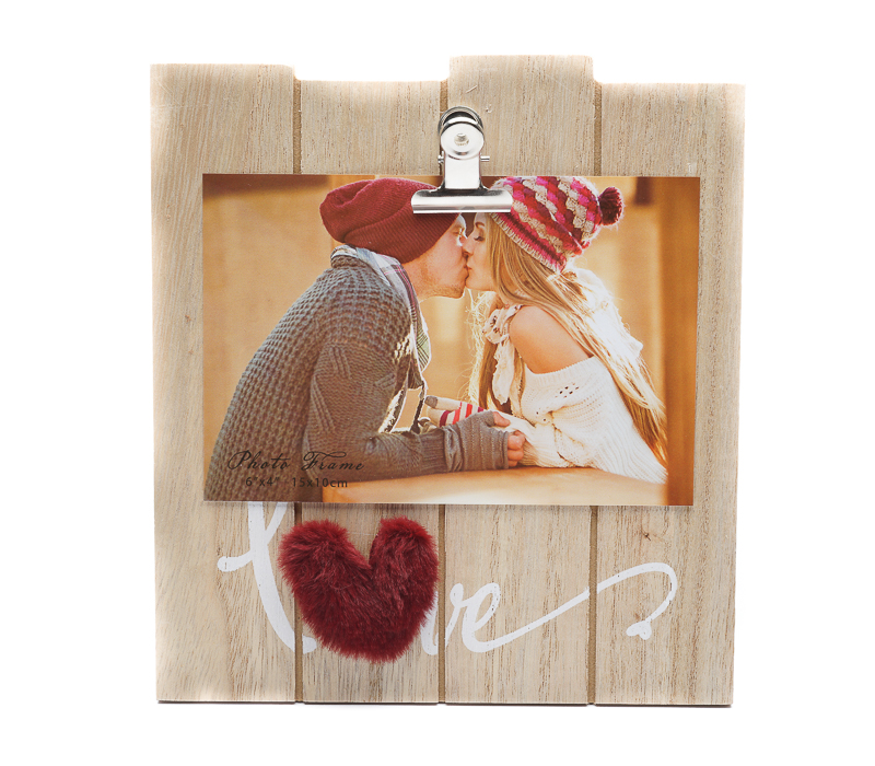 

Фоторамка Fotografia "Love" 10x15 см, сердце, Бежевый