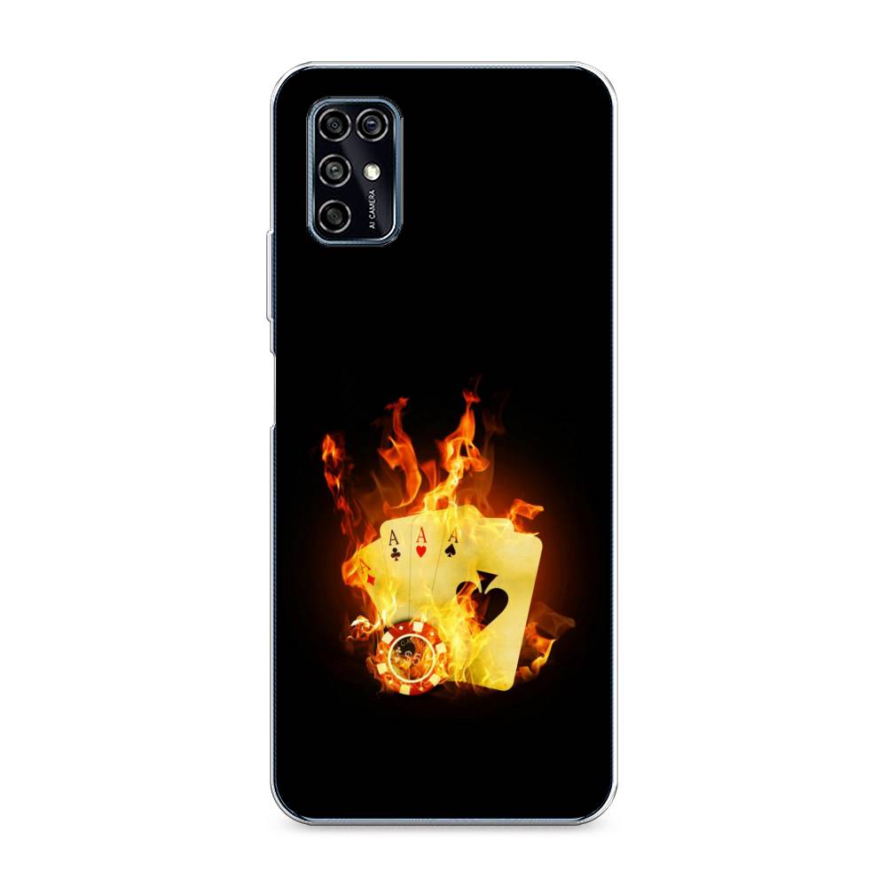 

Чехол Awog на ZTE Blade V2020 Smart / ЗТЕ Блэйд V2020 Smart "Горящие карты", Разноцветный, 133850-9