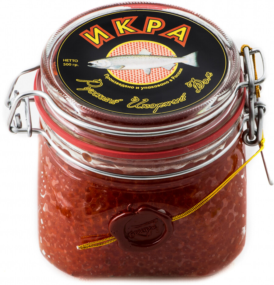 Икра Русский Икорный Дом Лососевая Зернистая (Нерка) 500 Г