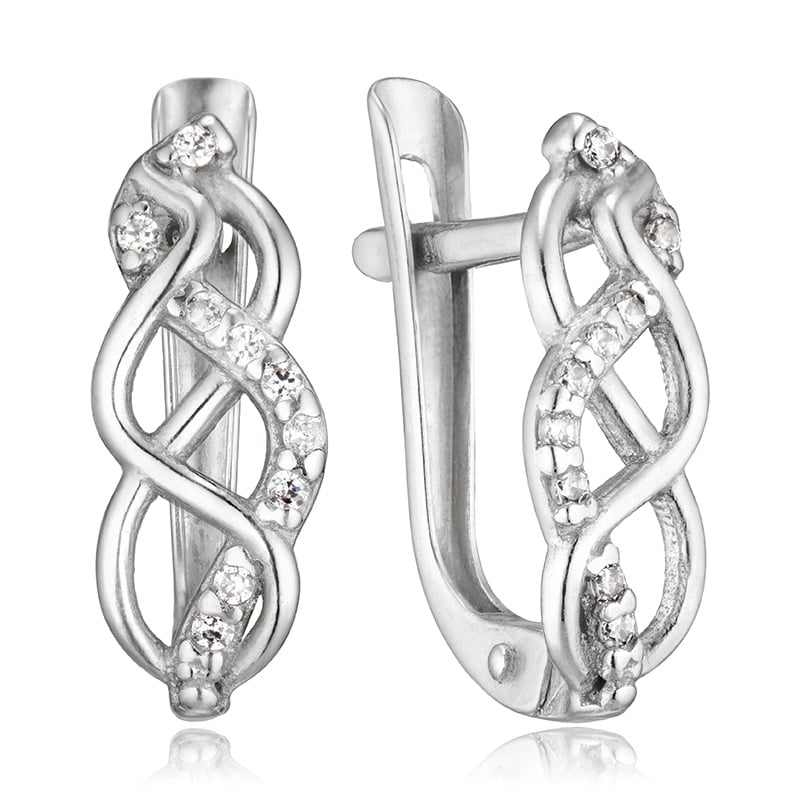 

Серьги из серебра с фианитом ЮВЕЛИР КАРАТ 2125327/9, 2125327/9