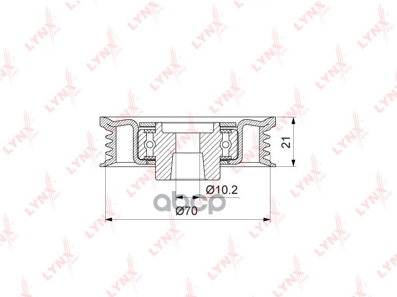 

Ролик Натяжной LYNXauto PB5372