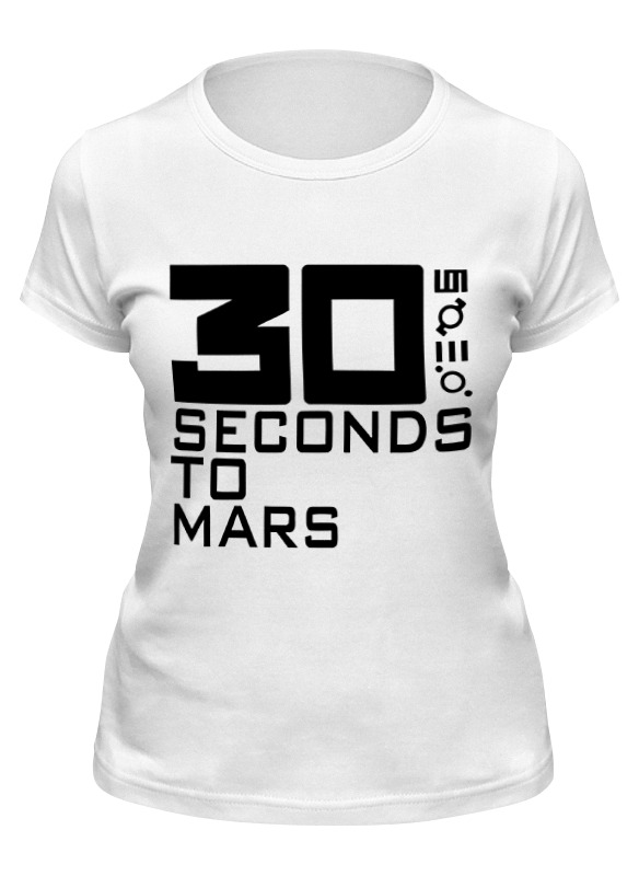 

Футболка женская Printio 30 seconds to mars белая L, Белый, 30 seconds to mars