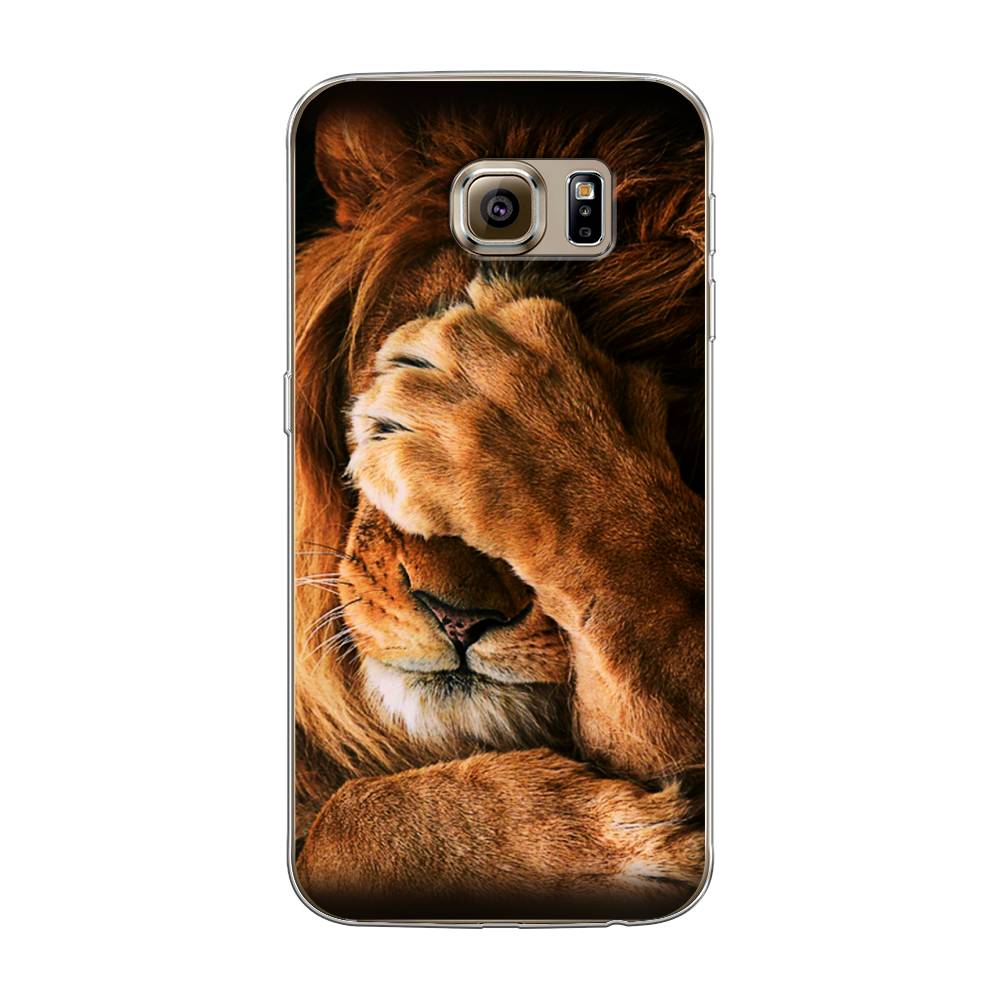

Чехол Awog на Samsung Galaxy S6 edge "Львиный стыд", Коричневый;черный, 24450-1
