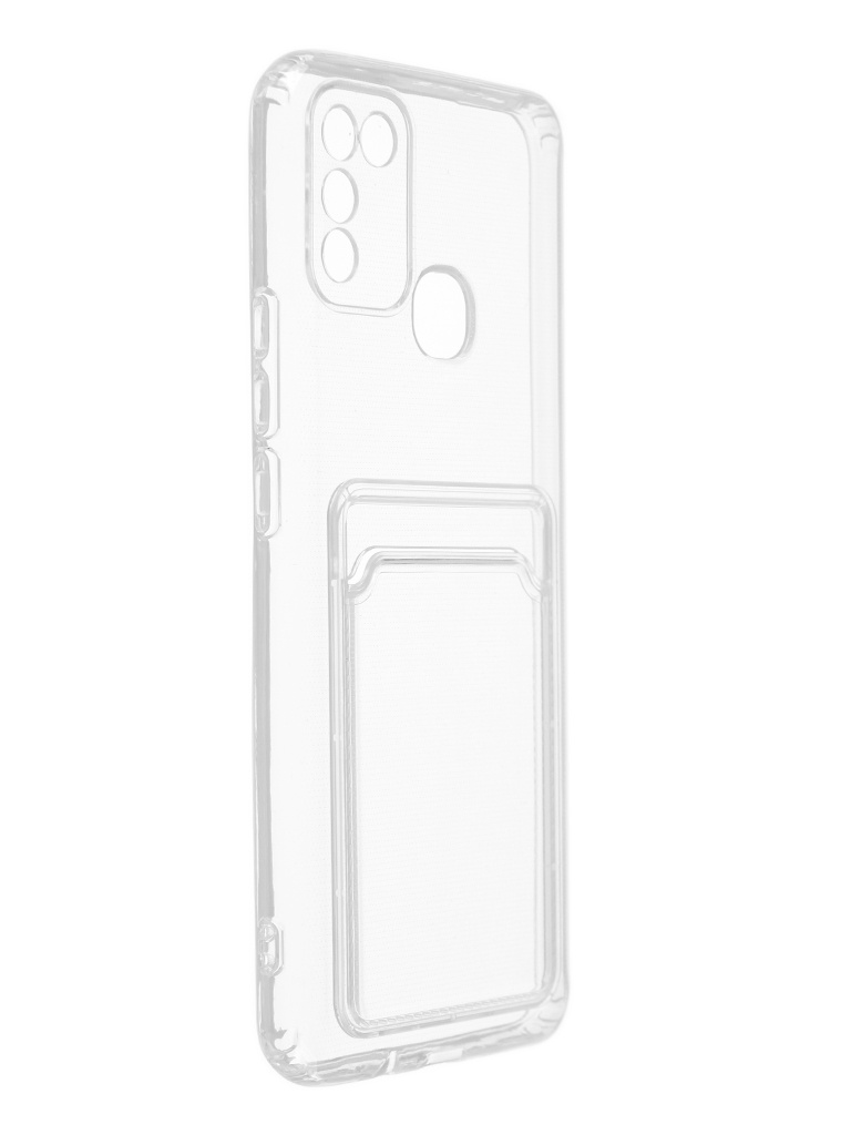 фото Чехол svekla для infinix hot 11 play с картхолдером transparent svcar-inh11p-wh