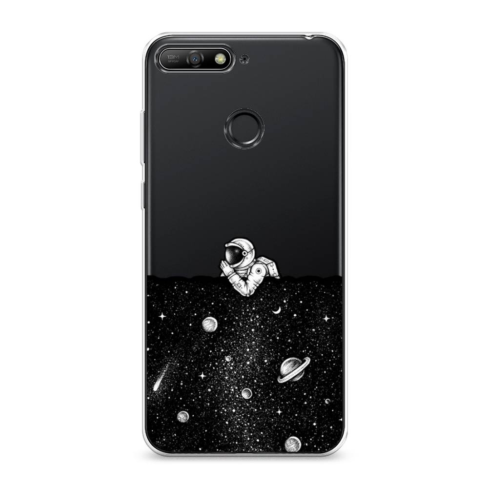 

Чехол Awog на Huawei Y6 Prime 2018 "Космический сон", Серый, 65750-4