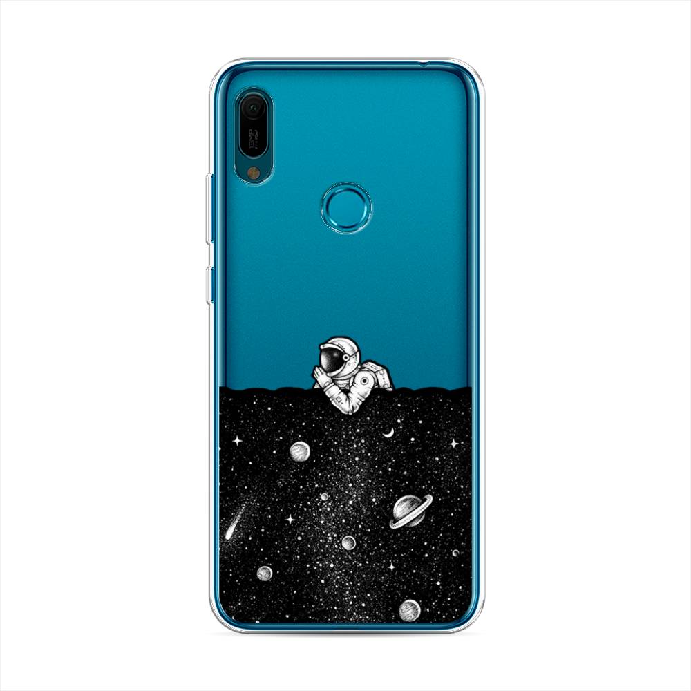 

Чехол Awog на Huawei Y6 2019 "Космический сон", Серый, 68650-4