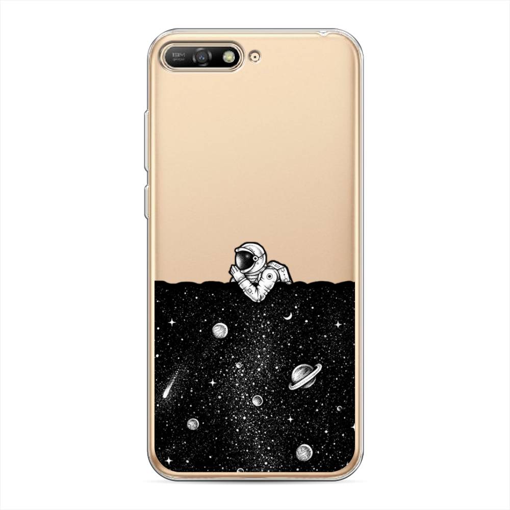 

Чехол Awog на Huawei Y6 2018 "Космический сон", Серый, 67850-4