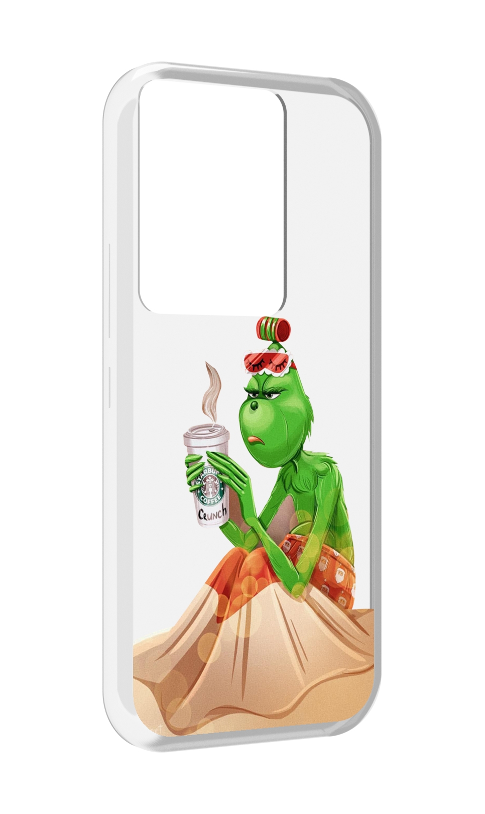 

Чехол MyPads Гринч-в-платье для Itel Vision 3 Plus / Itel P38 Pro, Прозрачный, Tocco