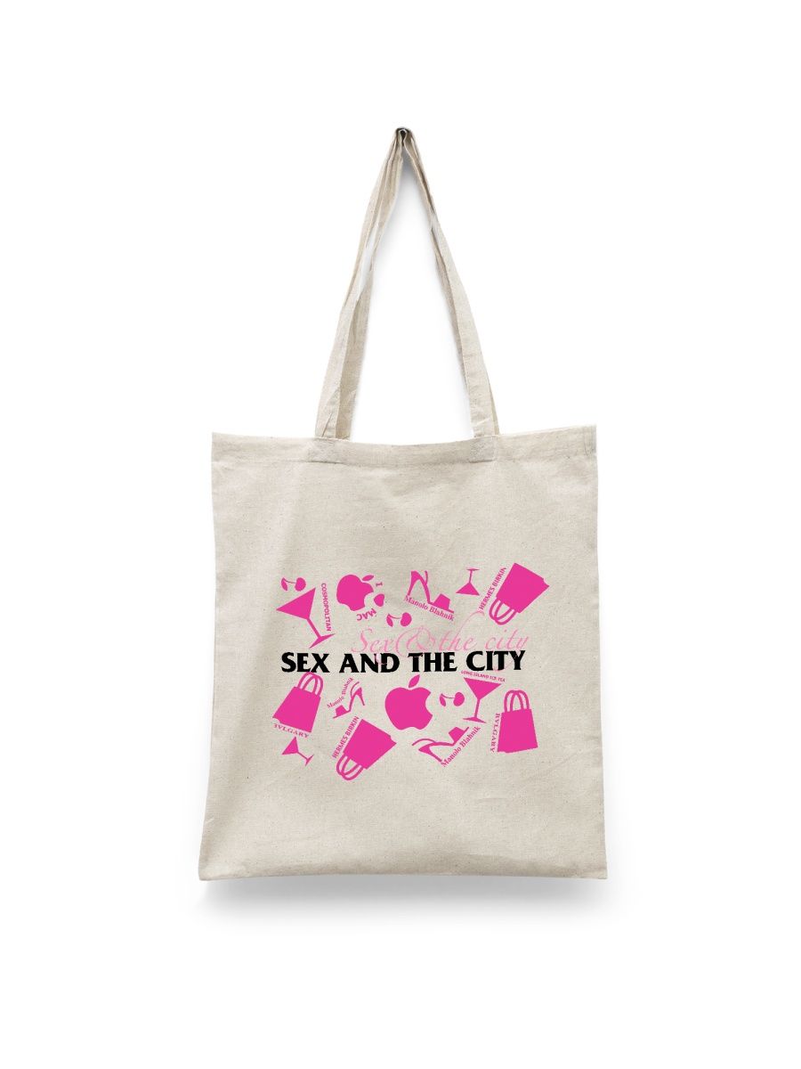 фото Сумка шоппер унисекс сувенирshop sex and the city 3, белый