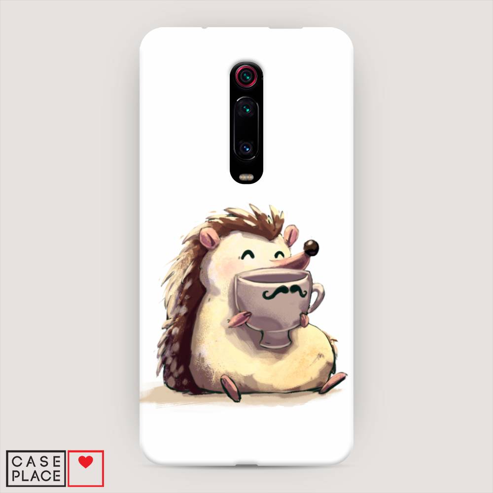 

Пластиковый чехол "Еж кофеман" на Xiaomi Mi 9T, 35720-7