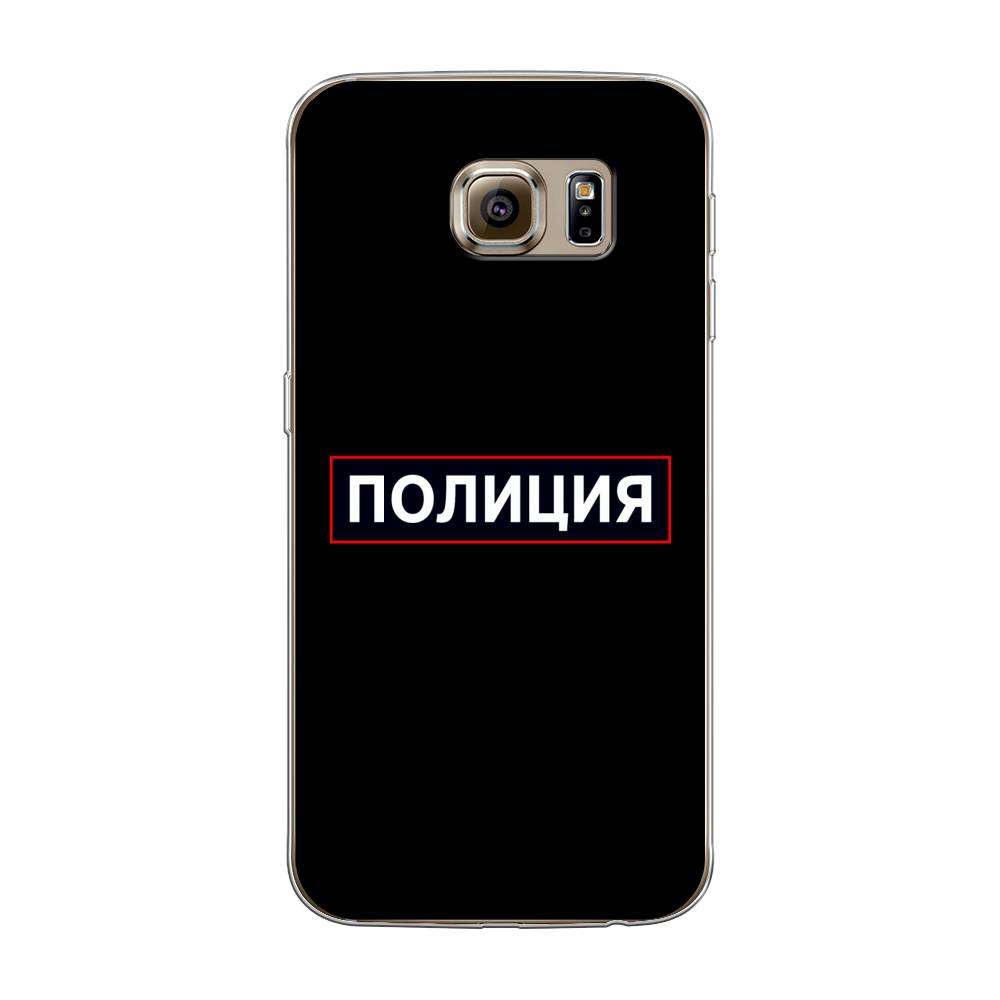 

Чехол Awog на Samsung Galaxy S6 edge "Police logo", Черный;белый;красный, 24450-5