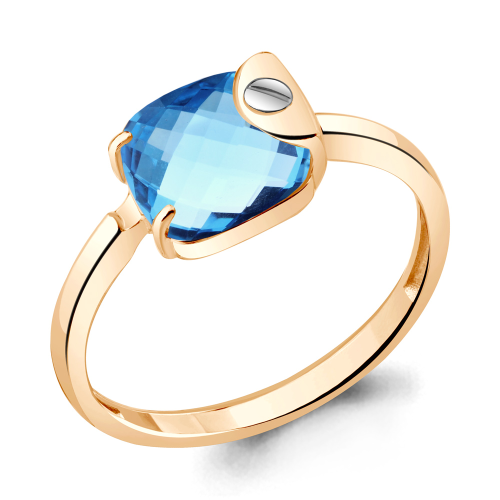 

Кольцо из серебра с топазом р. , Aquamarine 6940992_925_з, 6940992_925_з