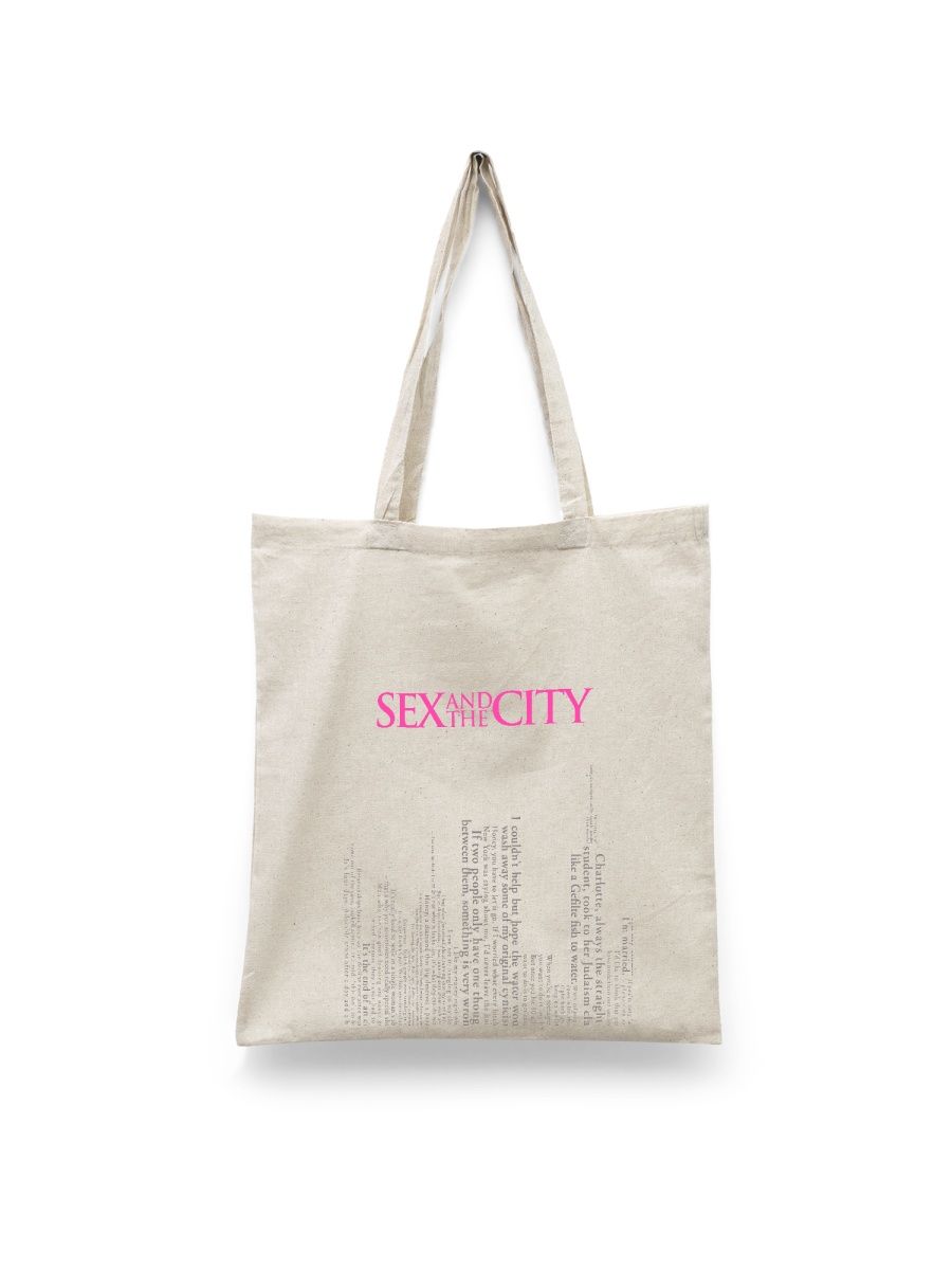 фото Сумка шоппер унисекс сувенирshop sex and the city 8, белый