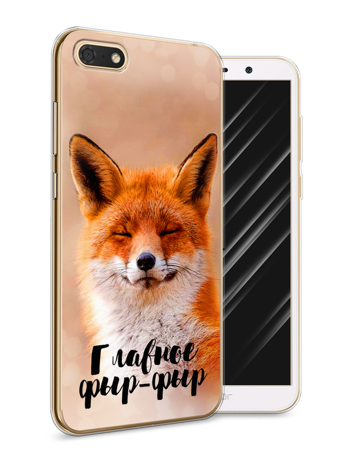 

Чехол Awog на Huawei Y5 2018 "Космический лев", Голубой, 65950-1