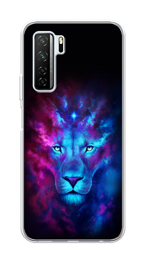 

Чехол Awog на Huawei P40 lite 5G "Космический лев", Голубой, 6103050-1