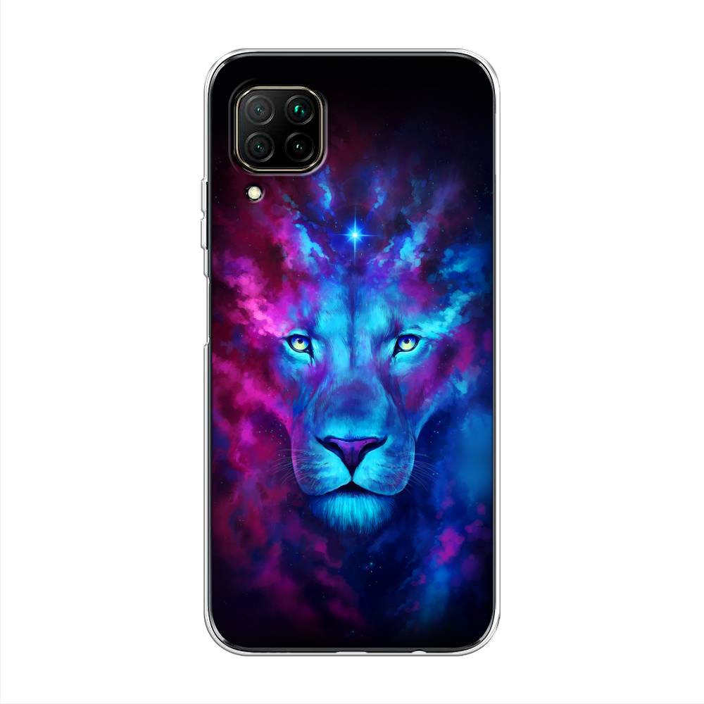 

Чехол Awog на Huawei P40 Lite "Космический лев", Голубой, 611650-1