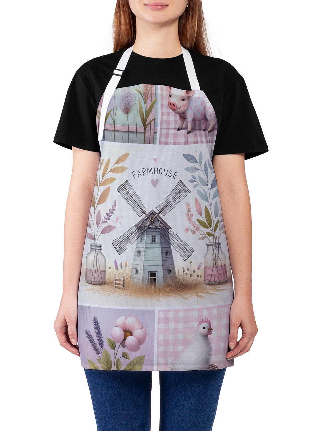 

Фартук кухонный JoyArty Ферма, ap_sd1758, Розовый