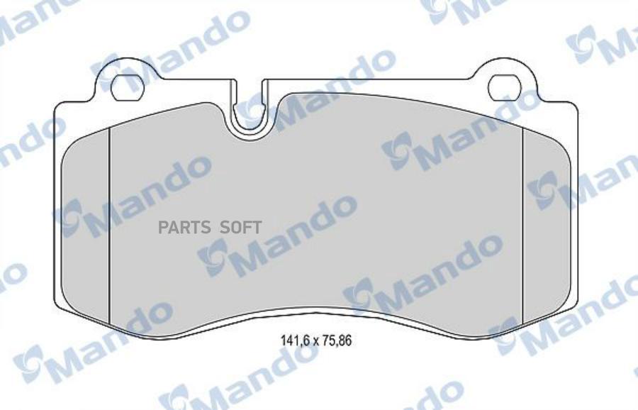 

Тормозные колодки Mando MBF015673, MBF015673