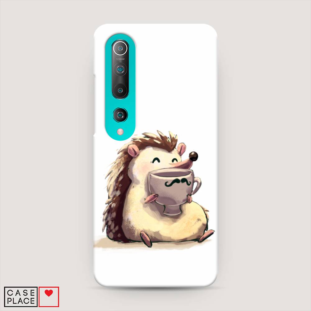 

Пластиковый чехол "Еж кофеман" на Xiaomi Mi 10, 37520-7