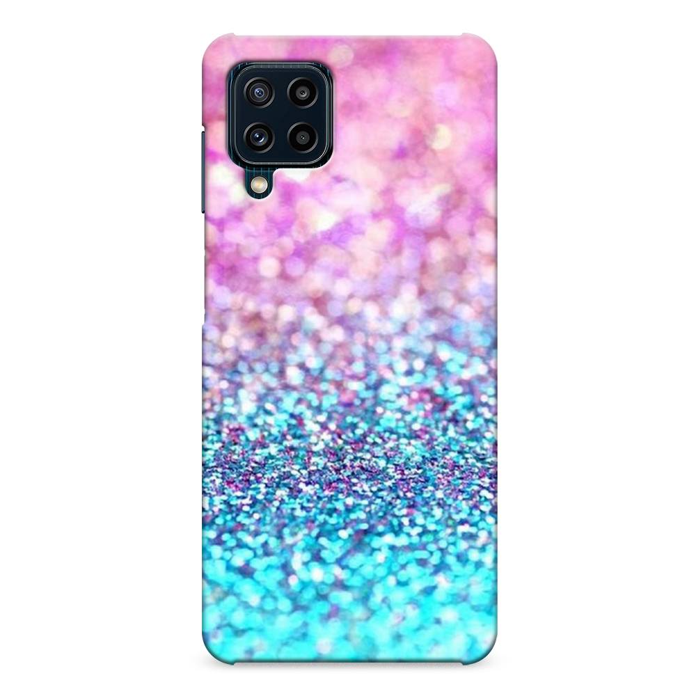 

Пластиковый чехол "Розово-голубые глиттеры рисунок" на Samsung Galaxy M32
