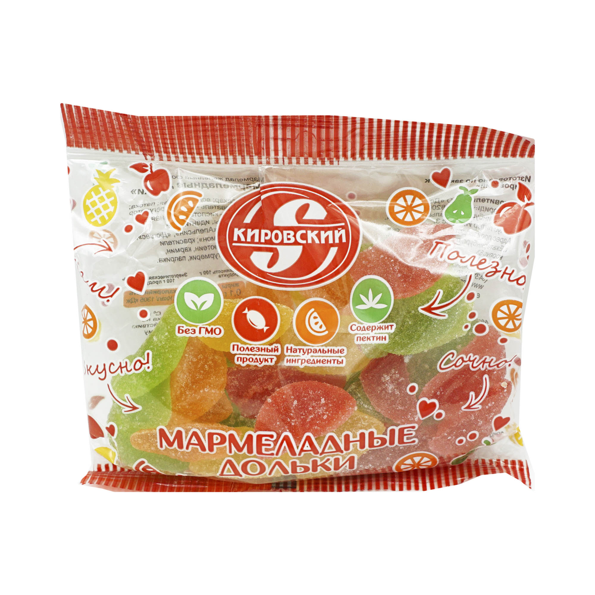 

Мармелад Кировский Мармеладные дольки 250 г