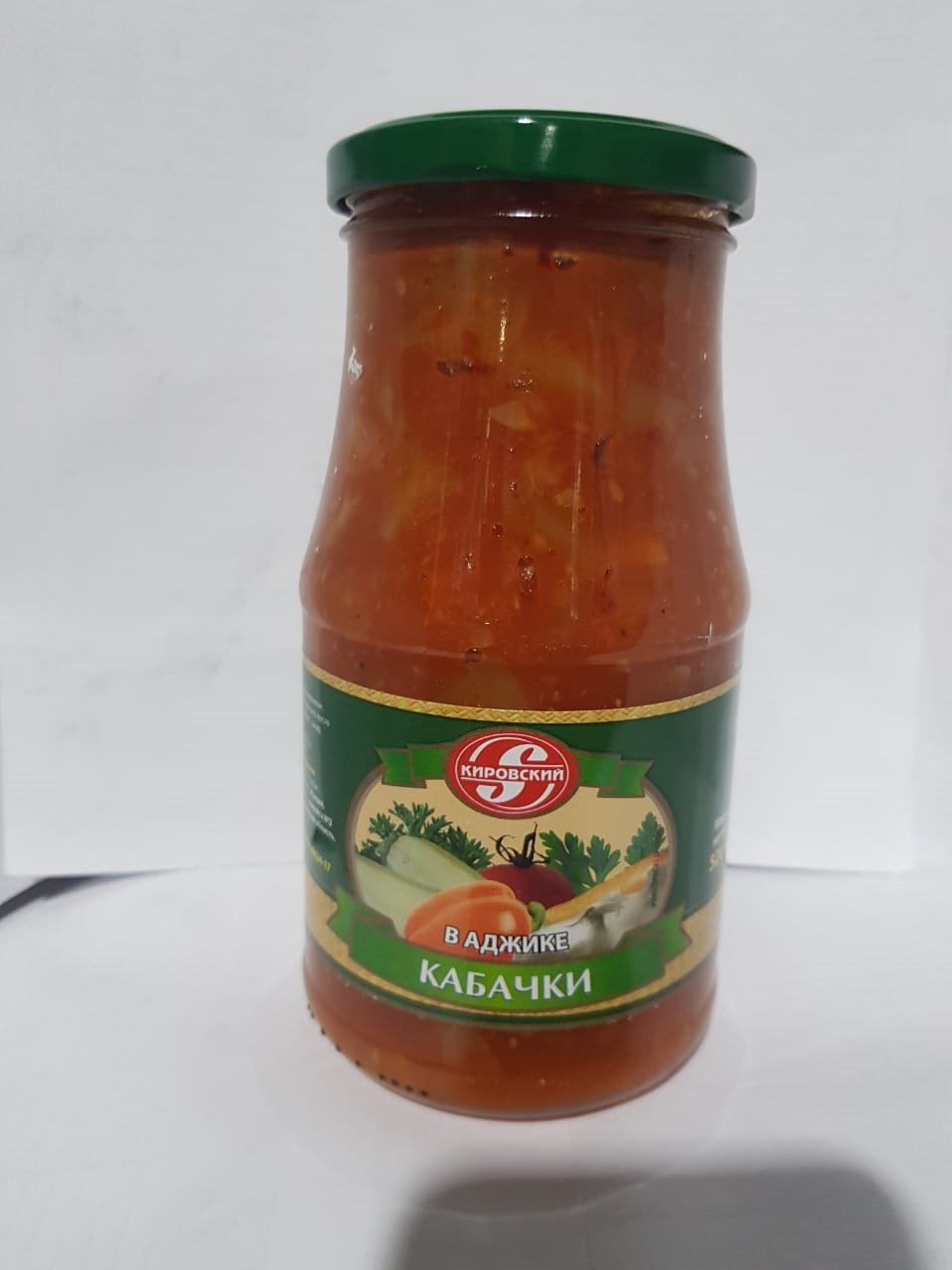 

Кабачки Кировский в аджике 520 г