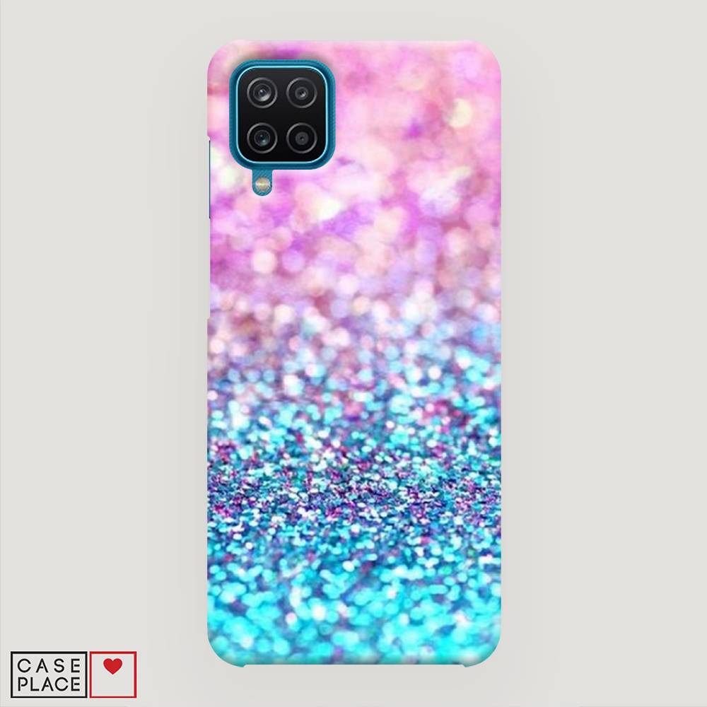 

Пластиковый чехол "Розово-голубые глиттеры рисунок" на Samsung Galaxy M12