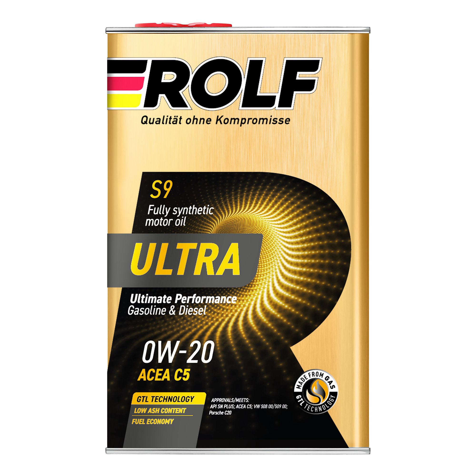 

Масло синтетическое Rolf Ultra моторное 0W-20 C5 SN plus 1 л
