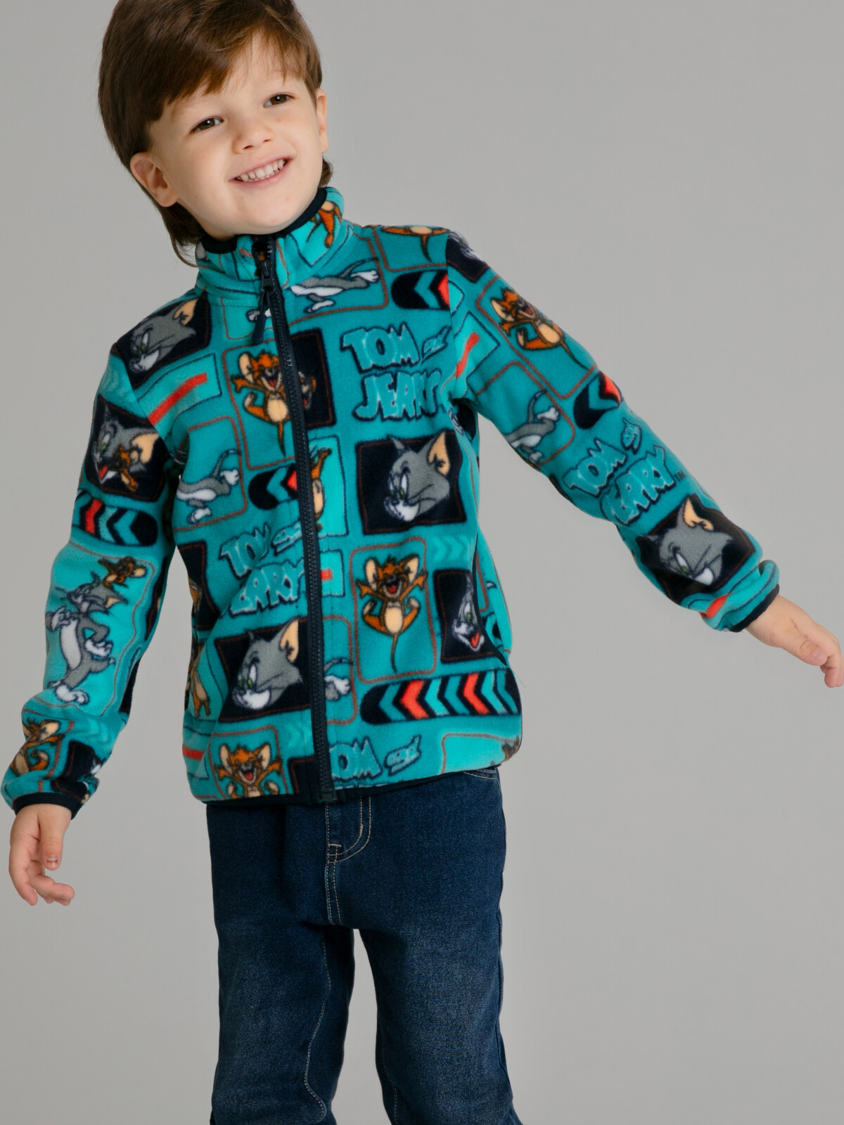 Куртка трикотажная для мальчиков PlayToday, цветной, 104