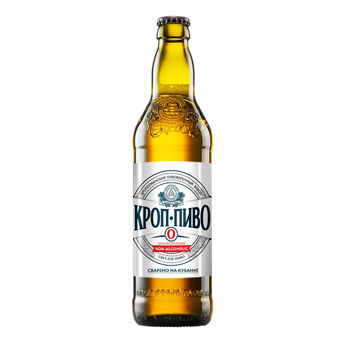 

Безалкогольное пиво Кроп-Пиво светлое фильтрованное пастеризованное 0,5 л
