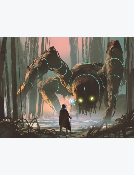 

Алмазная мозаика без подрамника Паучий Король, 130x100 см, 30 цветов, 54214, РА-041