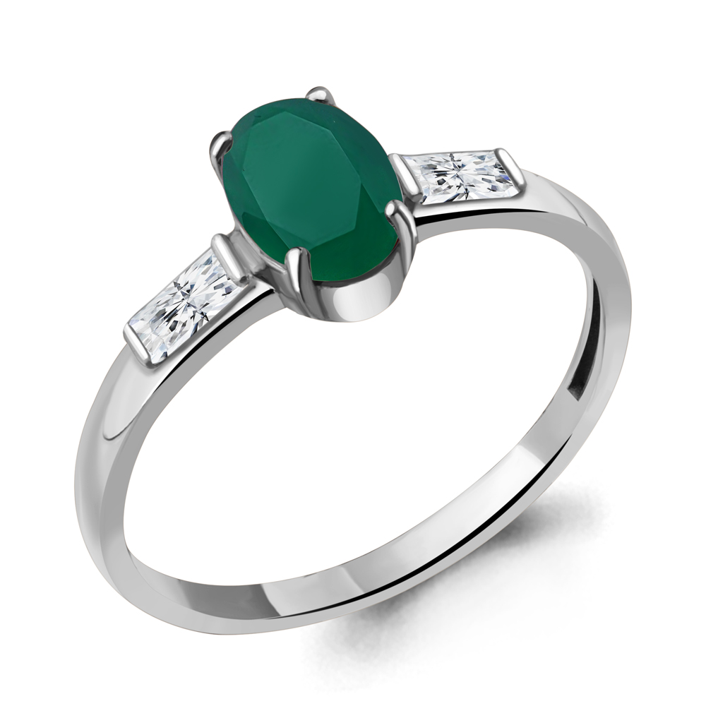 

Кольцо из серебра с агатом р. 18 Aquamarine 6938609_925_р, 6938609_925_р